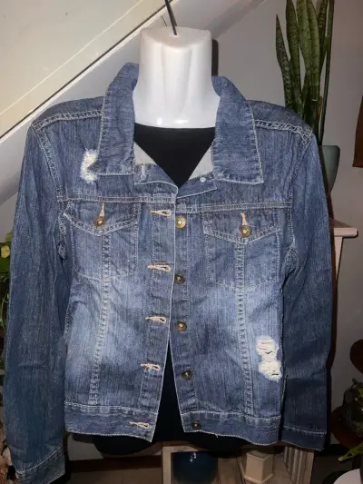 Chaqueta de mezclilla azul - miniatura 1