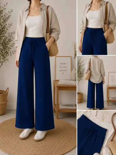 Pantalones de lanilla forrados - miniatura 4