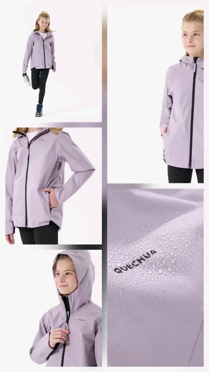 Chaqueta impermeable para niña Quechua