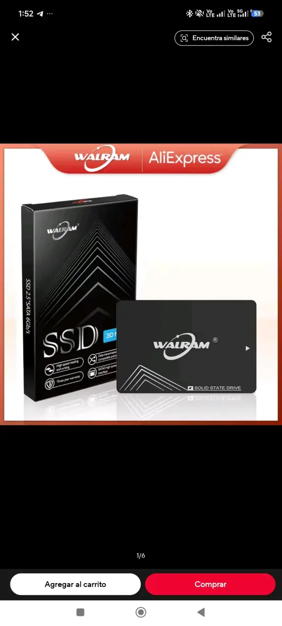 Disco SSD Walram 2.5" SATA 6Gb/s - 1