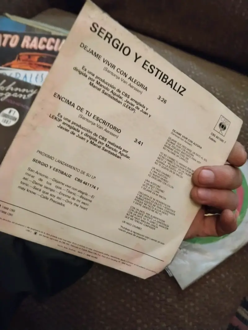 Vinilo Sergio y Estibaliz - Déjame Vivir Con Aleg - 2