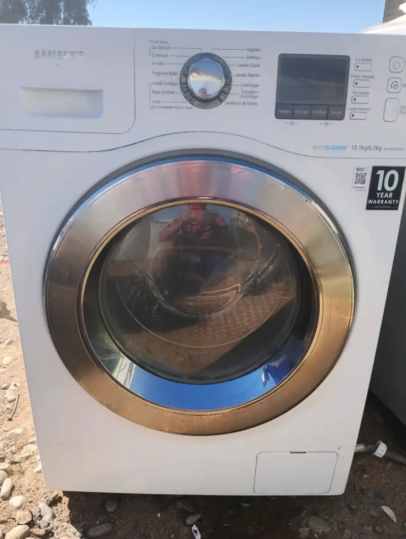 Lavadora Samsung EcoBubble 10 kg usada