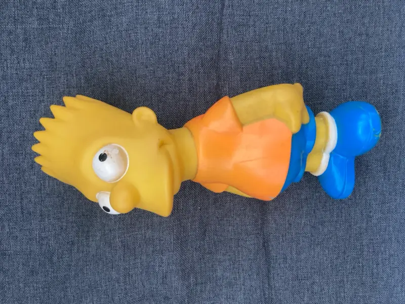Alcancía Bart Simpson de goma vintage - 1