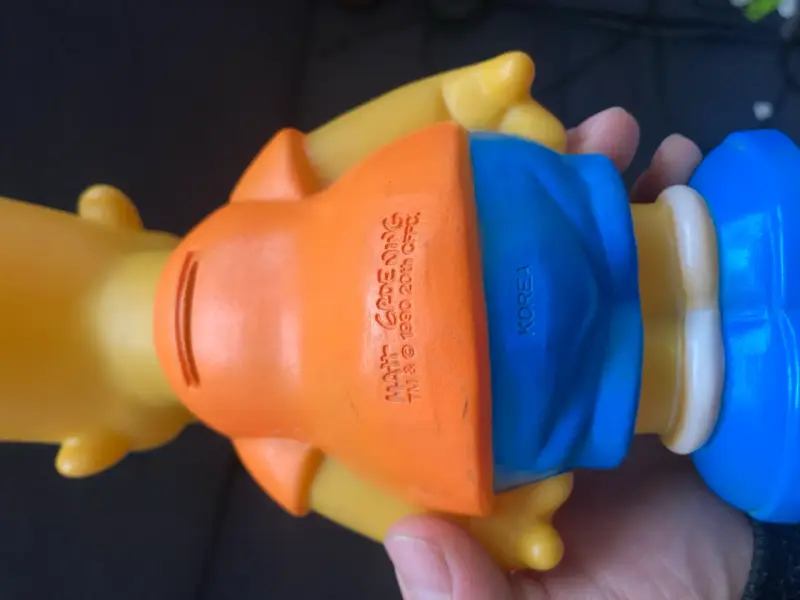Alcancía Bart Simpson de goma vintage - 2