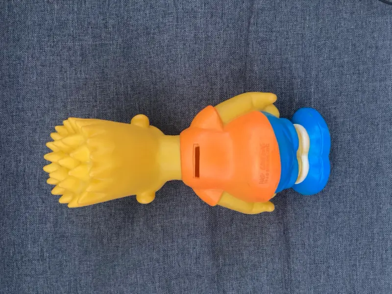 Alcancía Bart Simpson de goma vintage - 3