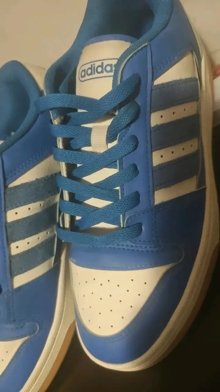Zapatillas deportivas Adidas azul y blanco - 2