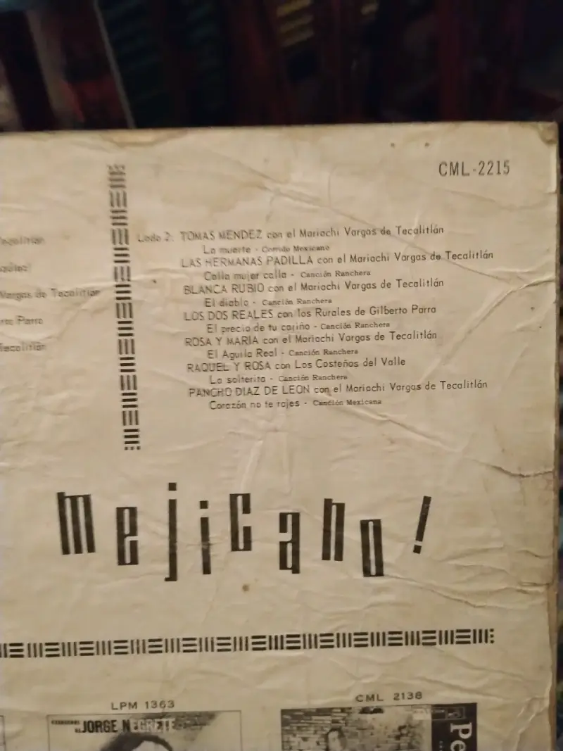 vinilo Lp Puro Mejicano +2 Antonio Aguilar - 6