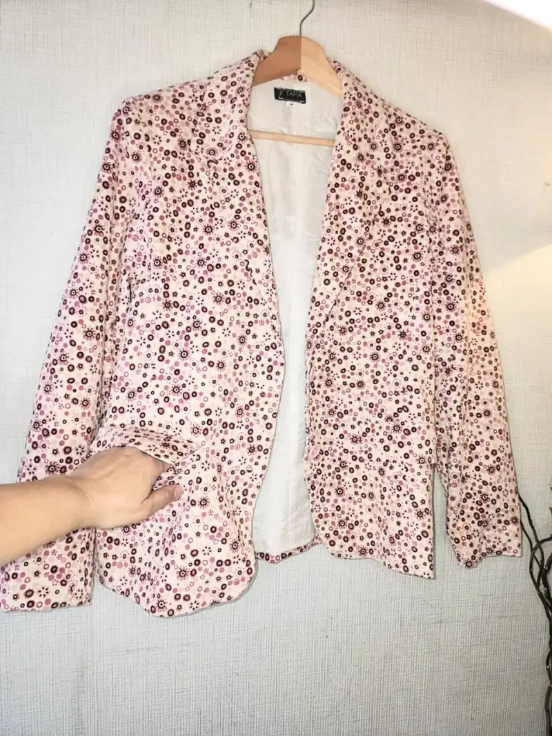 Blazer floral para mujer estilo vintage - 1