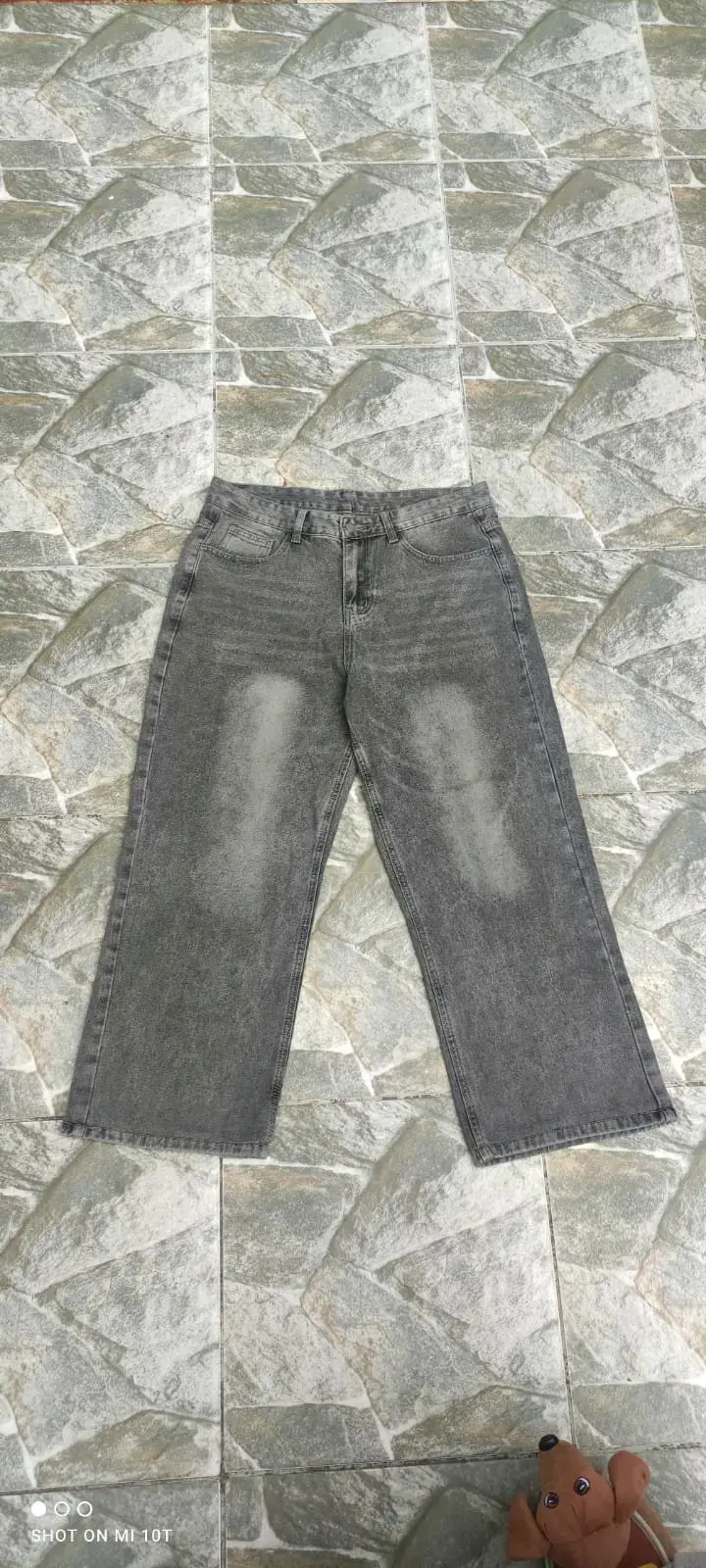 Jeans gris para hombre Baggy - 1