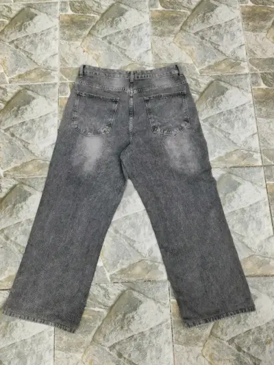 Jeans gris para hombre Baggy - miniatura 2