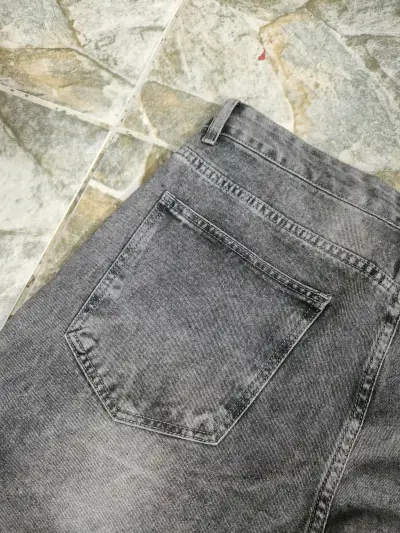 Jeans gris para hombre Baggy - miniatura 4