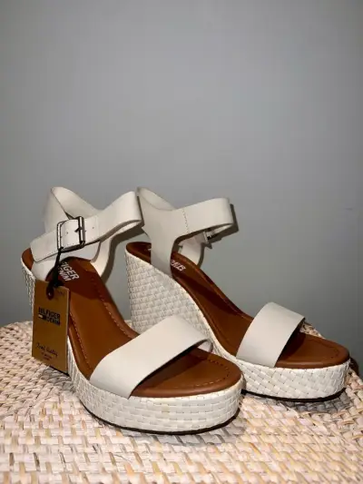 Sandalias plataforma Tommy Hilfiger blancas - miniatura 1