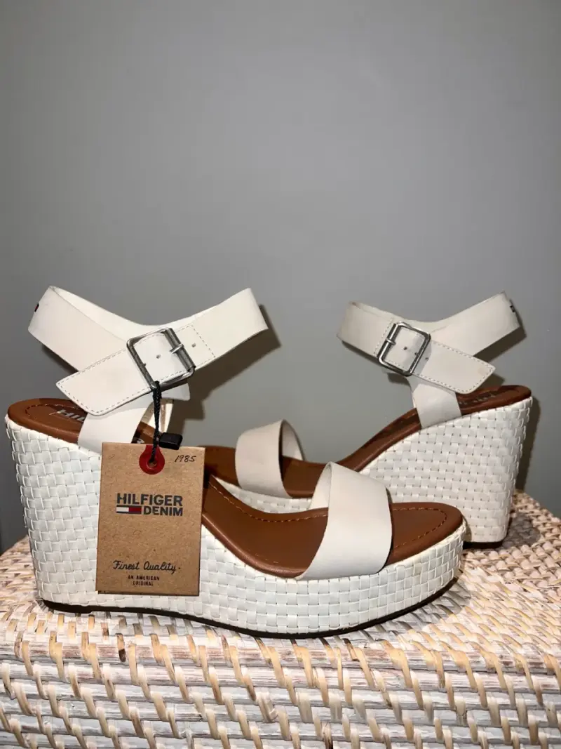 Sandalias plataforma Tommy Hilfiger blancas - 3