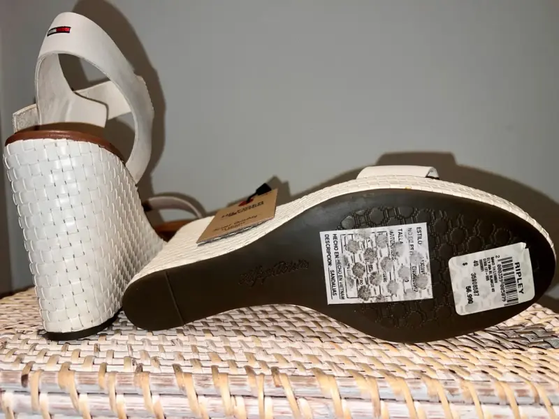 Sandalias plataforma Tommy Hilfiger blancas - 5