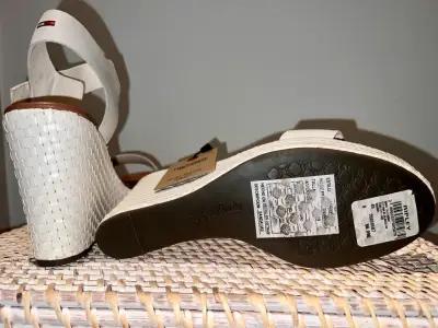 Sandalias plataforma Tommy Hilfiger blancas - miniatura 5