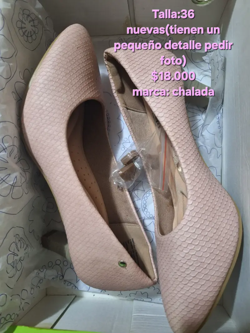 Zapatos planos rosados talla 36 marca Chalada - 1