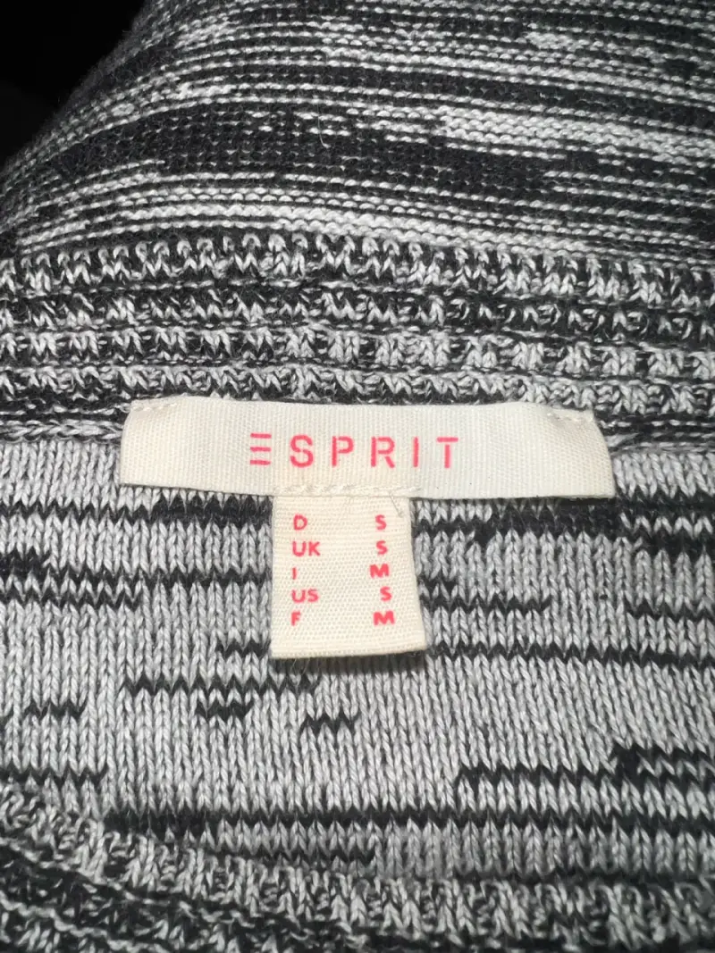 Sweater de punto gris y negro para mujer - 3