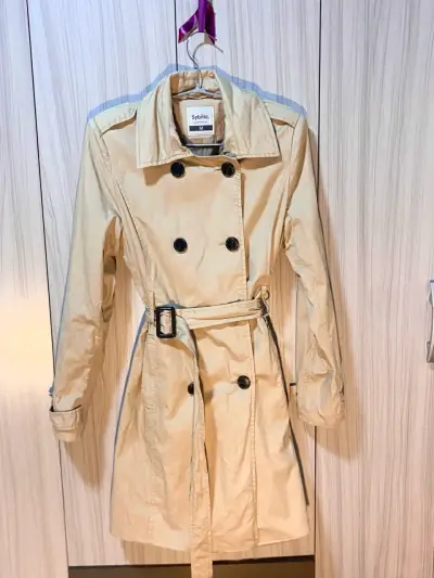 Trench coat beige Sybilla talla M - miniatura 1