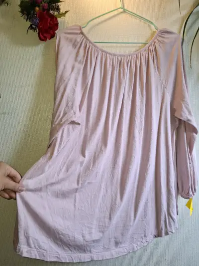 Blusa rosa con encaje para mujer - miniatura 6