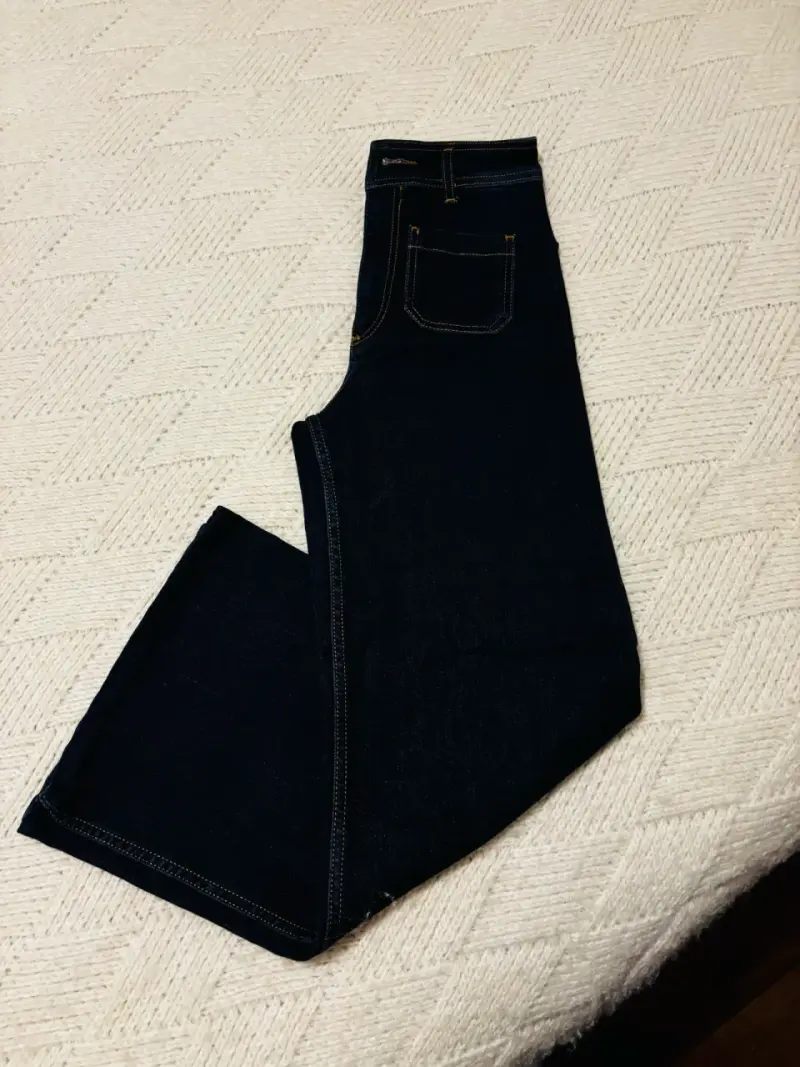 Jeans de pierna ancha azul oscuro Zara - 4