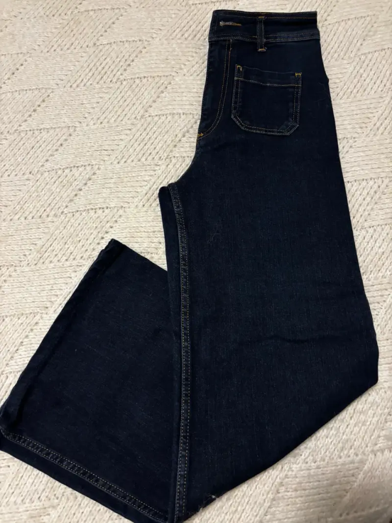 Jeans de pierna ancha azul oscuro Zara - 5