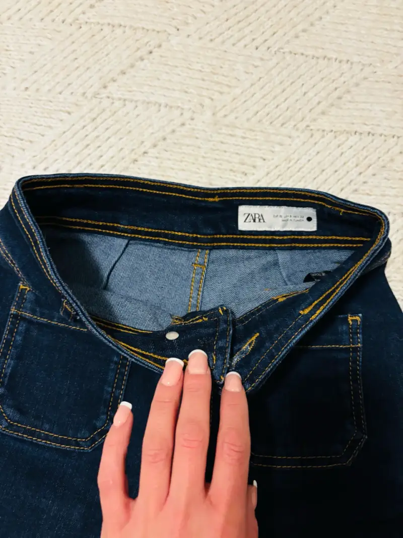 Jeans de pierna ancha azul oscuro Zara - 6