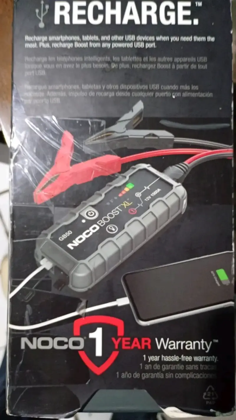 Arrancador de Batería Noco Boost XL GB50 1500A - 4