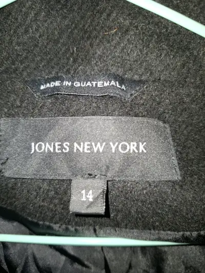 Abrigo negro elegante Jones New York para mujer - miniatura 5