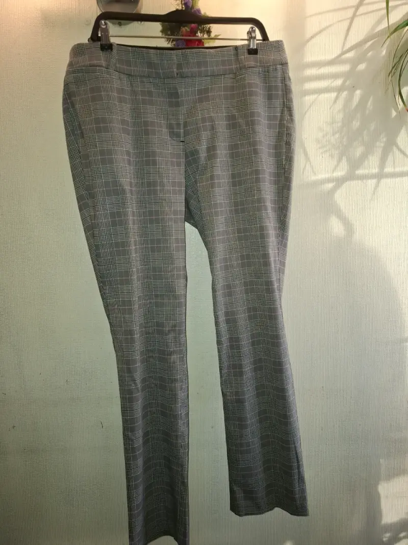Pantalones de vestir a cuadros para mujer - 2