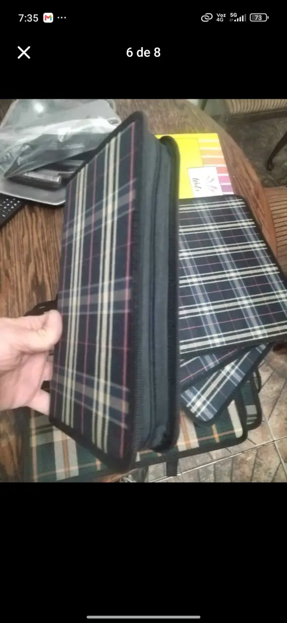 Estuche organizador de CD/DVD con diseño escocés