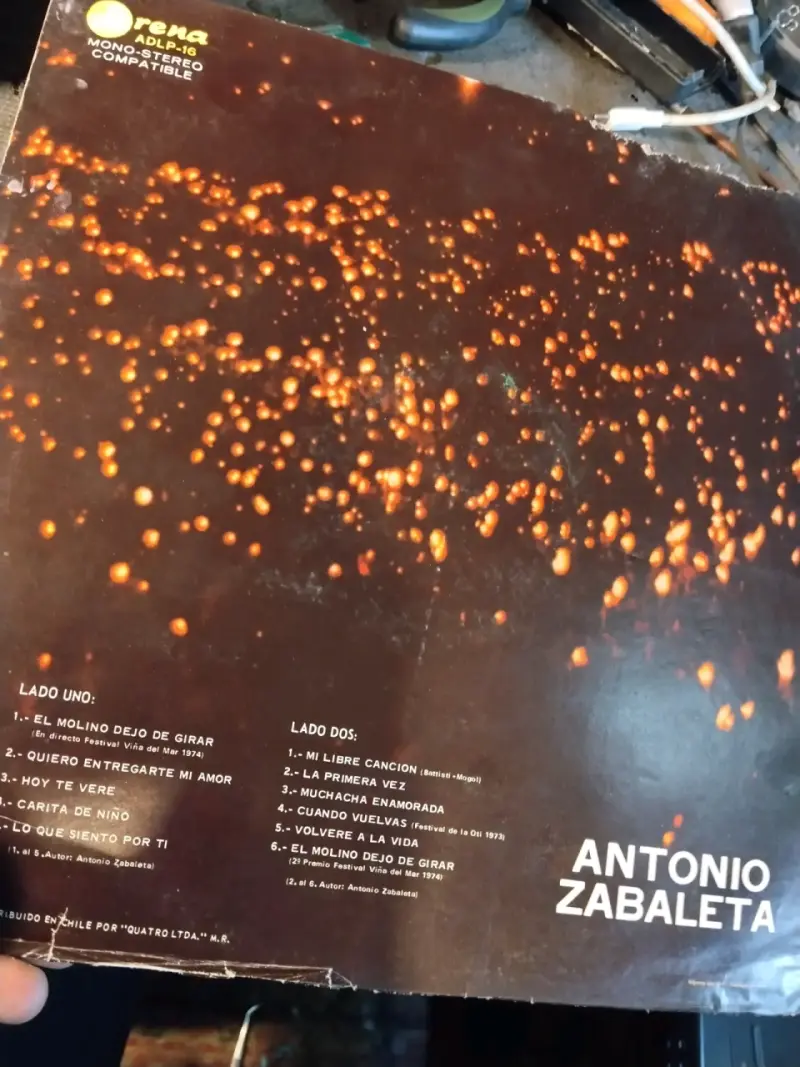 Vinilo Antonio Zabaleta El Molino Dejó De Girar - 3