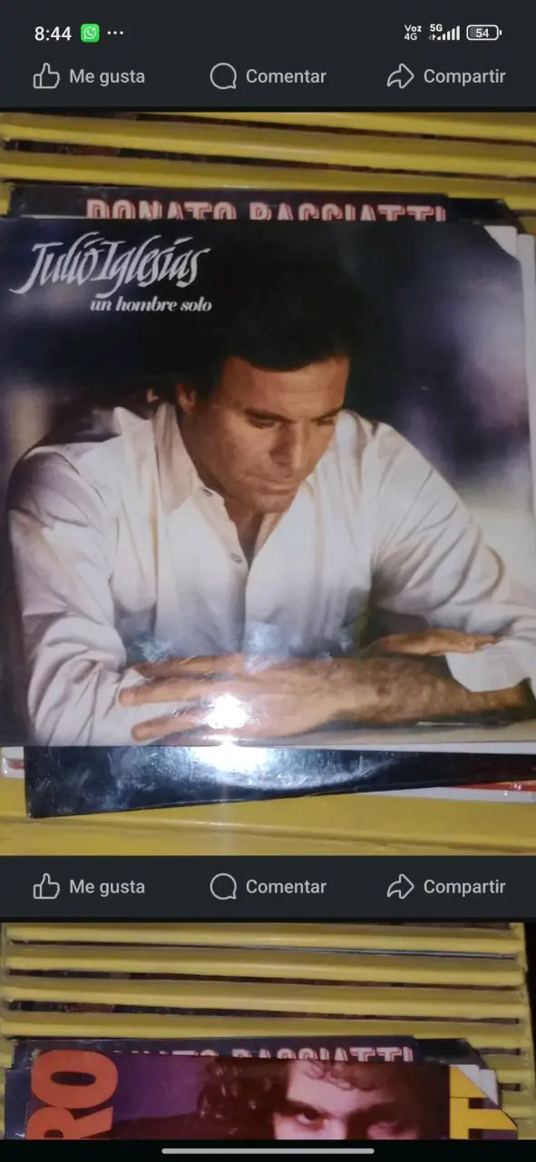 Vinilo lp Julio Iglesias 'Non Stop' y un hombre so - 2