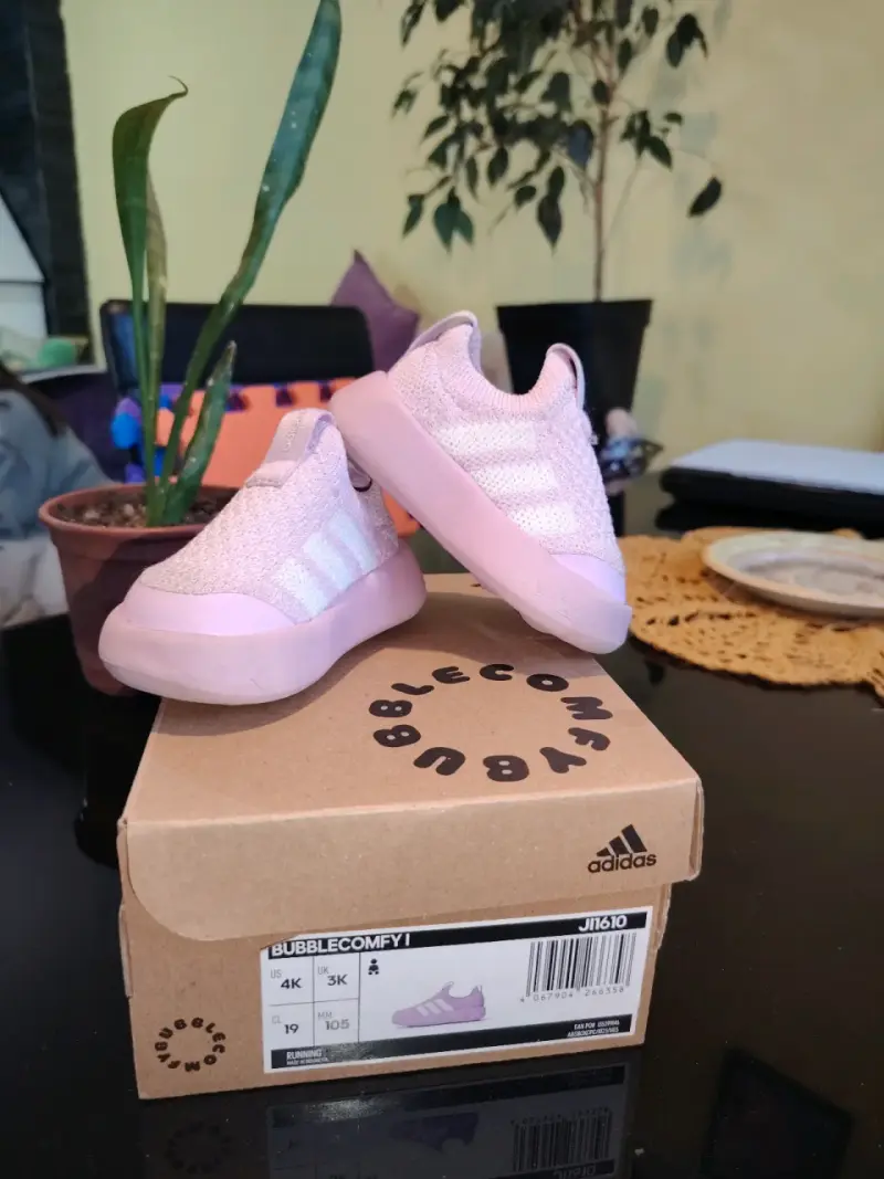 Zapatillas Adidas Bubblecomfy para niños rosadas - 2