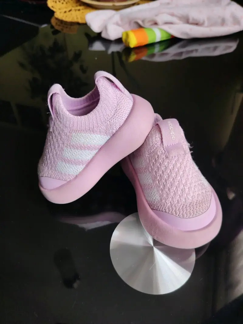 Zapatillas Adidas Bubblecomfy para niños rosadas - 4