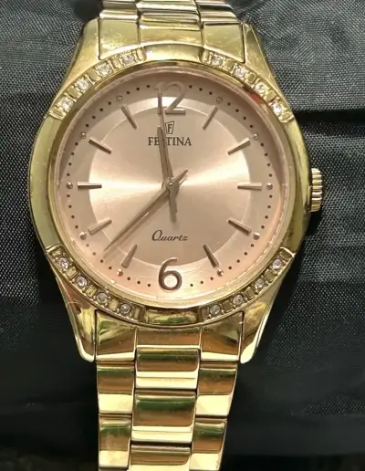Reloj Festina dorado con cristales - miniatura 6