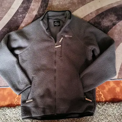 Chaqueta polar gris para hombre con cierre - miniatura 1