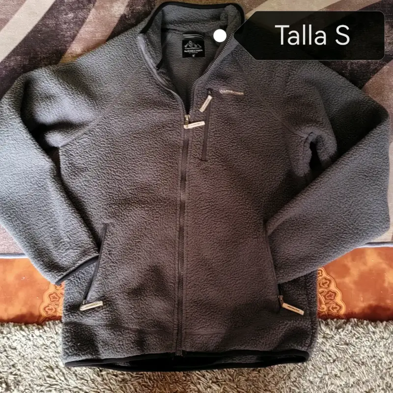 Chaqueta polar gris para hombre con cierre - 2