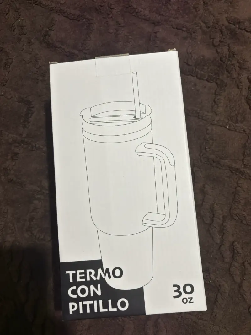 Termo verde petróleo con pitillo 30 oz - 2