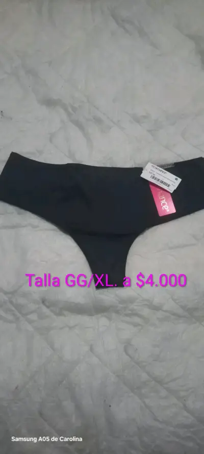 Calzón azul con encaje talla M - miniatura 4