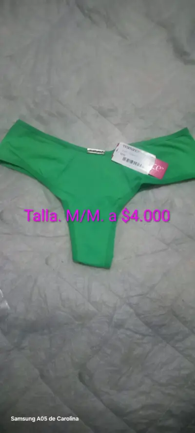 Calzón azul con encaje talla M - miniatura 6