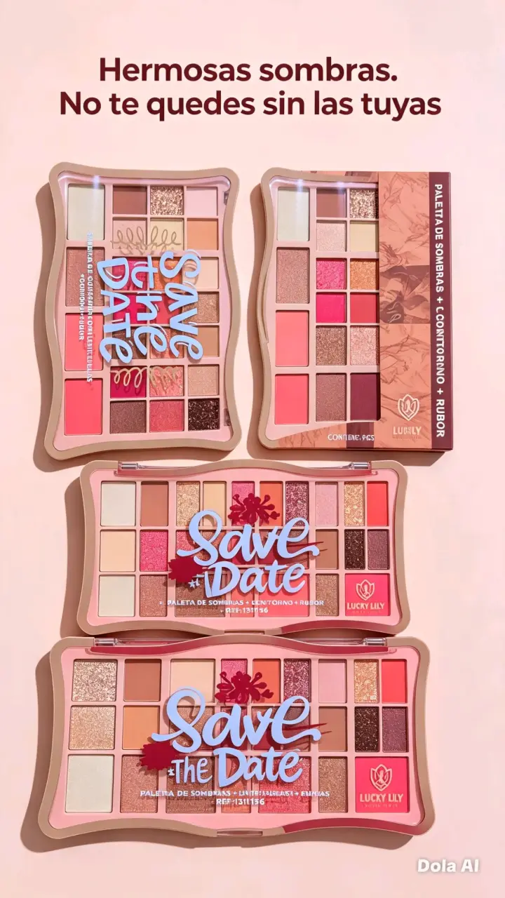Paleta de Sombra Lucky Lily Save The Date y mucho+ - 1