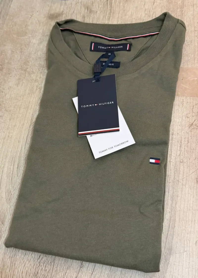 Polera verde Tommy Hilfiger regular fit