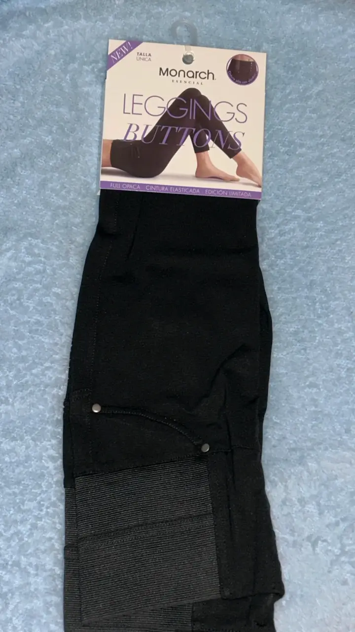 Leggings Safari de Ecocuero Negro Monarch - 3