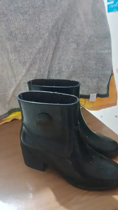 Botines de goma marrones impermeables - miniatura 3