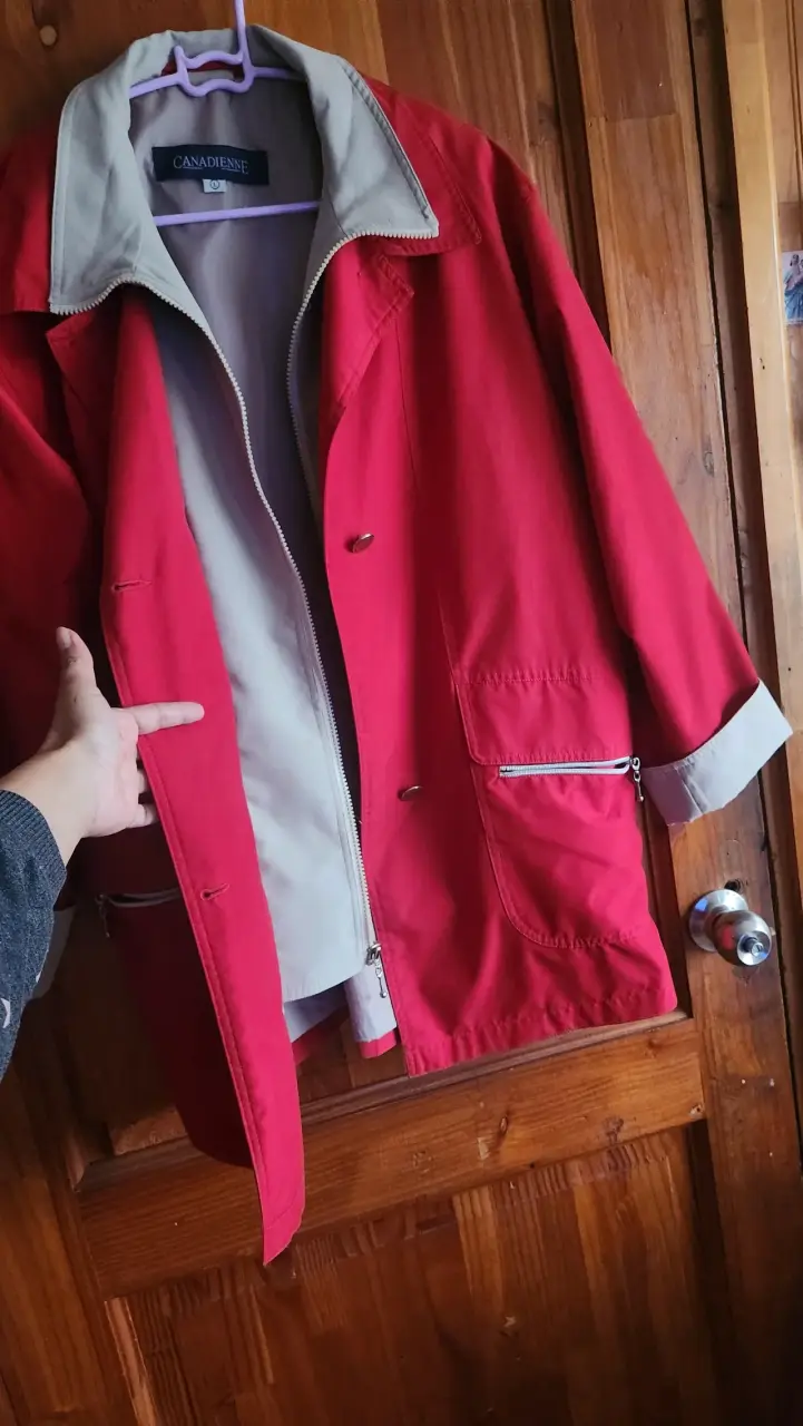Chaqueta Roja Canadienne para Mujer Talla L - 2