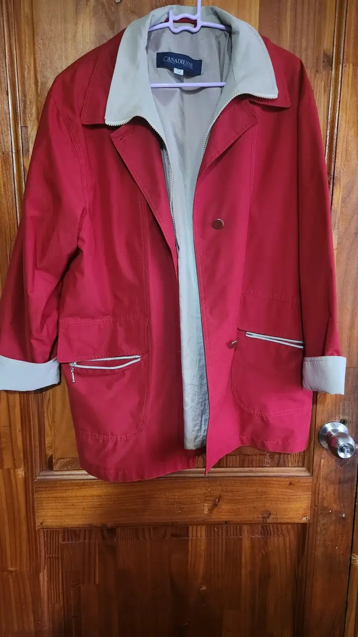 Chaqueta Roja Canadienne para Mujer Talla L - 4