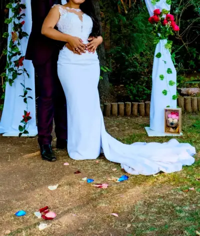 Vestido de novia 2 modelos en uno princesa y siren - miniatura 4