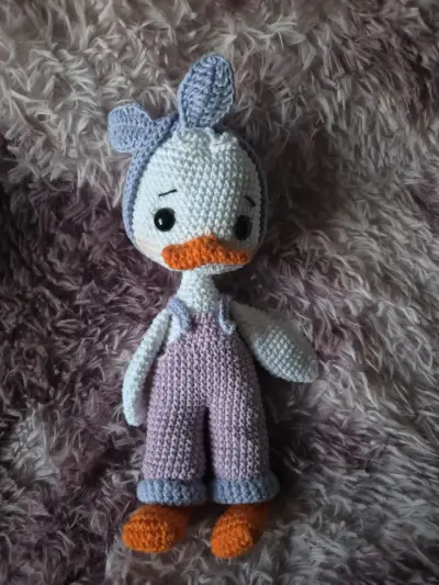 Muñeco de crochet pato hecho a mano - miniatura 2