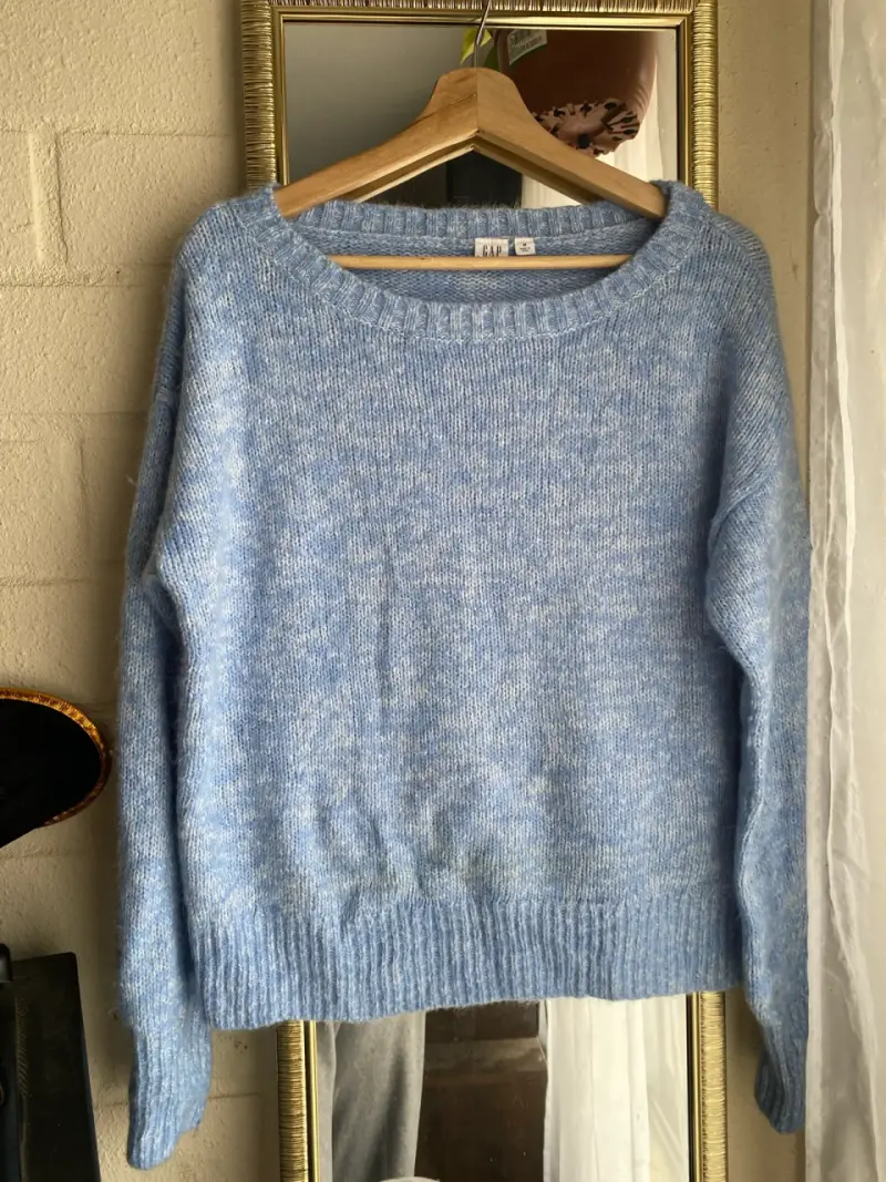 Suéter de lana azul GAP para mujer - 1