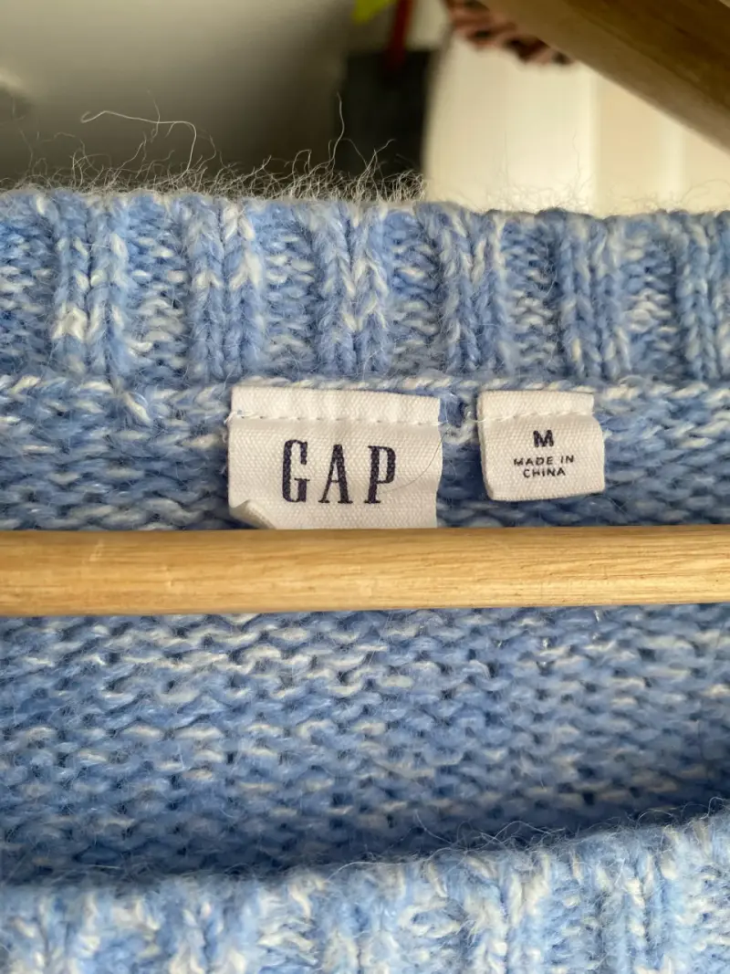 Suéter de lana azul GAP para mujer - 2